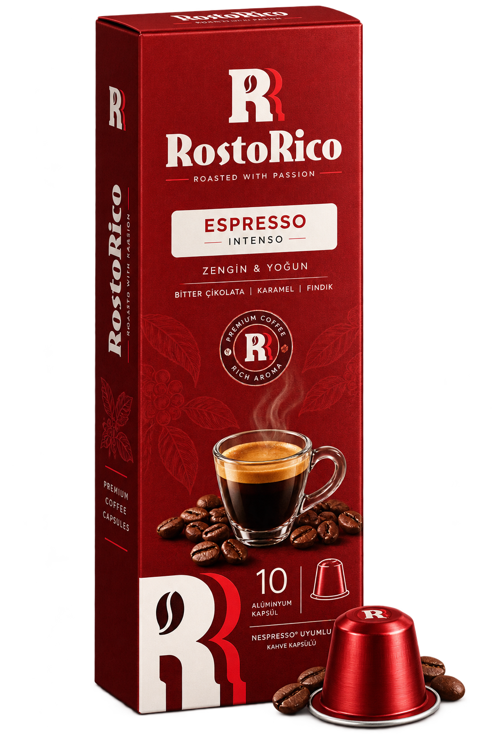 RostoRico Espresso Intenso kapsül kutusu